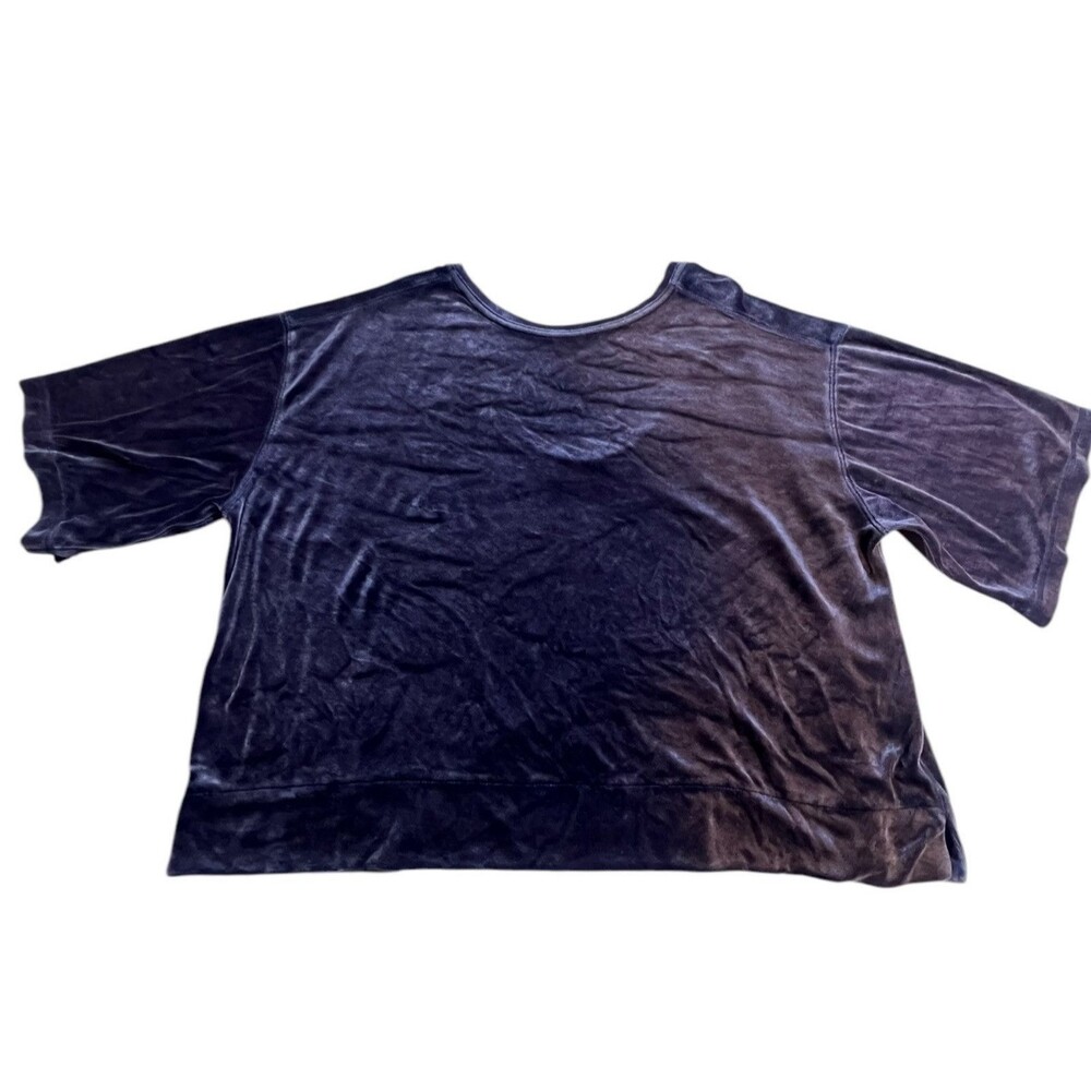 We the Free People Valerie scoop back velvet tee purple Size M